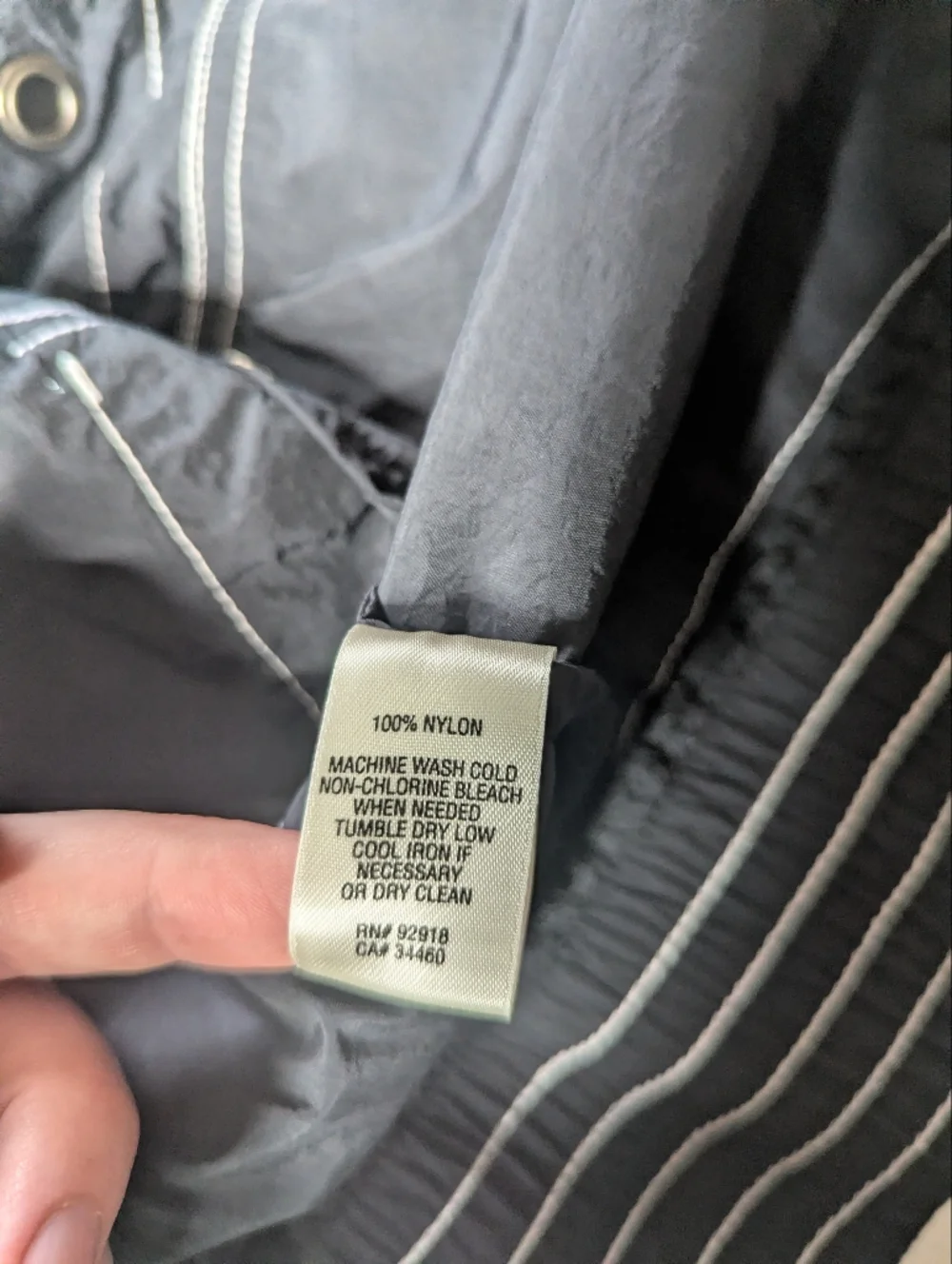 Y2K Juicy Couture Black Windbreaker Jacket Size Large